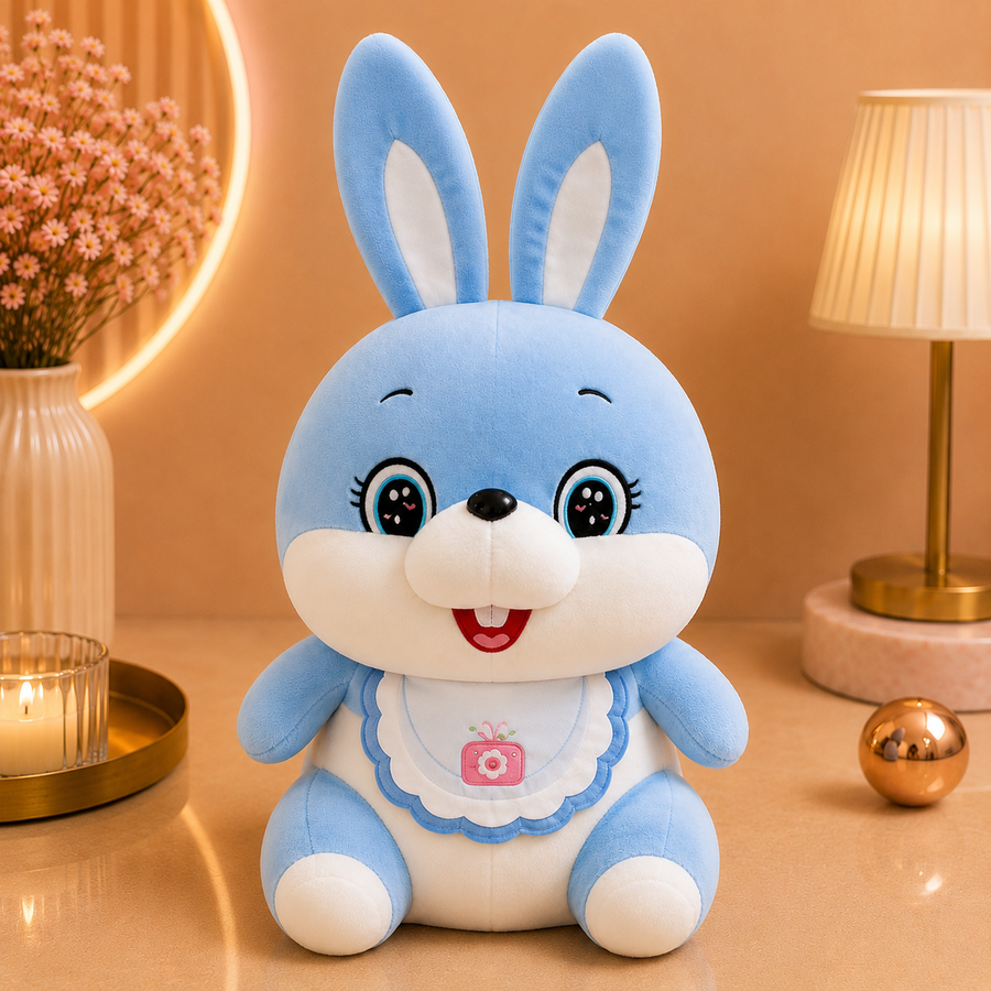 BUNNY BELLE – Cute Blue Bunny Plush Toy | Perfect Gift for Girls & Plush Lovers