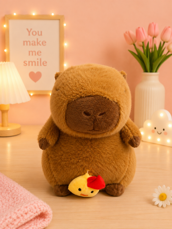 CAPPY – Cute Capybara Plush Toy with Mini Chick | Ultra Soft & Huggable Stuffed Animal | Perfect Gift for Kids, girl & Capybara Lovers