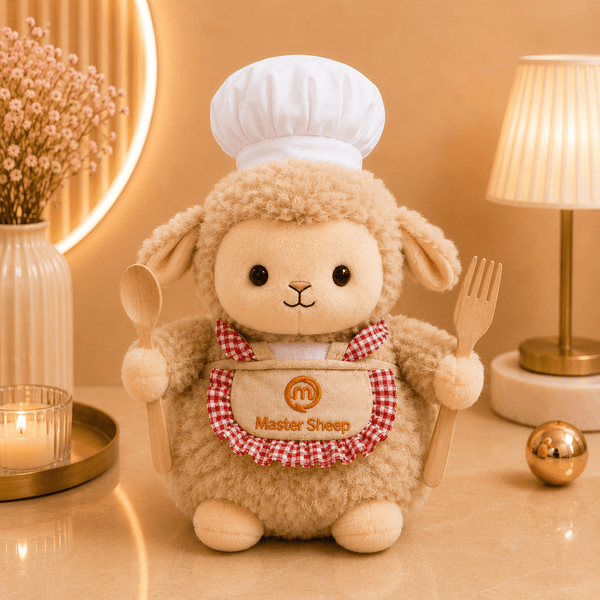Master Sheep Chef Soft Toy Brown
