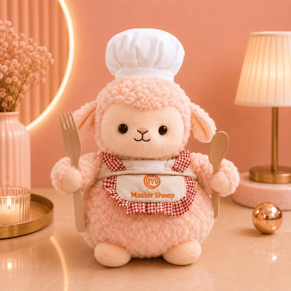 Master Sheep Chef Soft Toy Pink